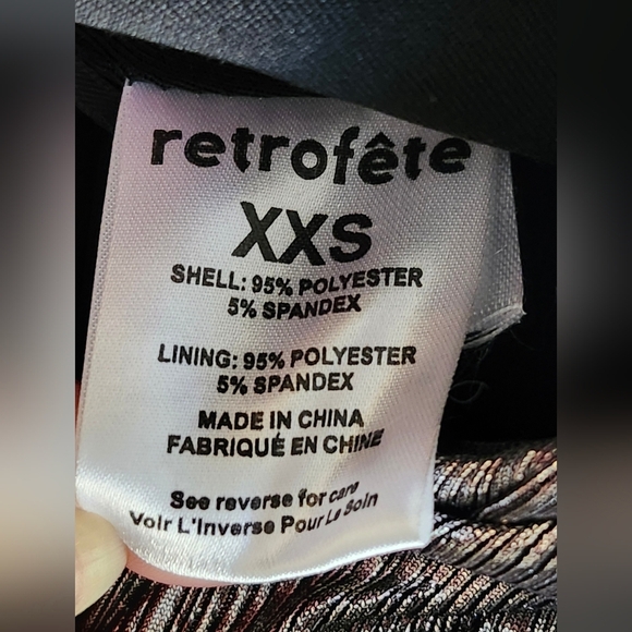 Retrofete Sophia Top in Gunmetal XXS - Picture 6 of 12